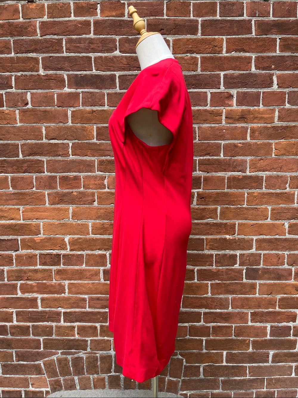 Escada Vibrant Red Tailored Dress - Picture 3 of 7